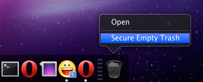 Secure Empty Trash ở Mac