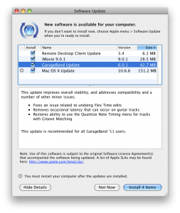 Cập nhật lên Mac OS X 10.6.6