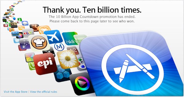 App Store đạt 10 tỷ lượt tải về