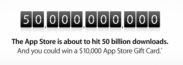 App Store sắp đạt 50 tỷ lượt tải về