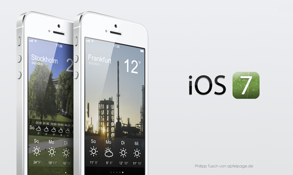 iOS 7 với biểu tượng đơn giản và thiết kế phẳng?