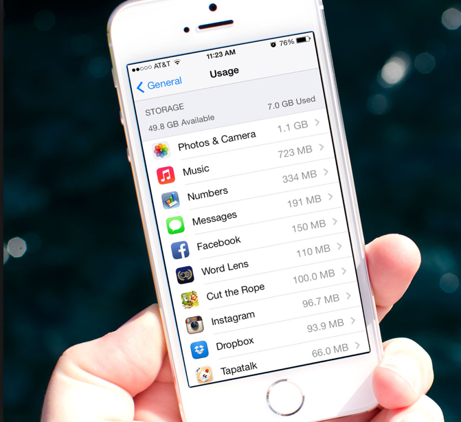 Usage của iPhone sẽ cho biết ứng dụng nào chiếm dụng nhiều dung lượng nhất