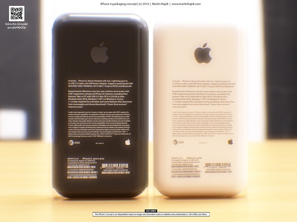 Với logo của Apple và thông tin liên quan về sản phẩm