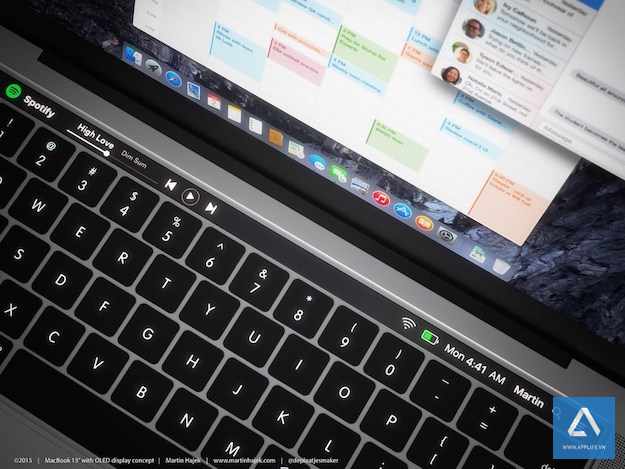 MacBook Pro với OLED Touch Bar
