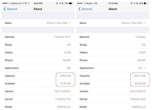 iOS 10.3 Giúp tiết kiệm đến 8GB