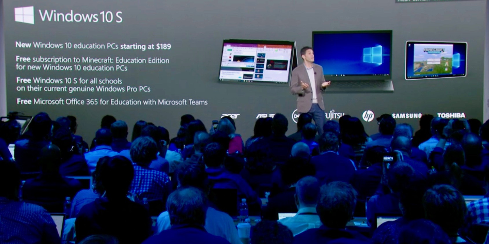 Buổi ra mắt Windows 10 S và Microsoft Surface Laptop