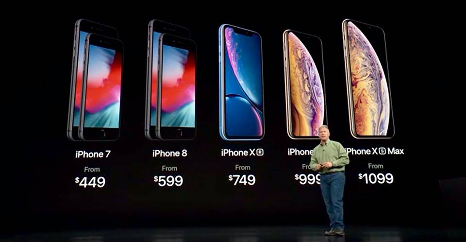 Bảng giá iPhone Xr, iPhone Xs, iPhone X Max
